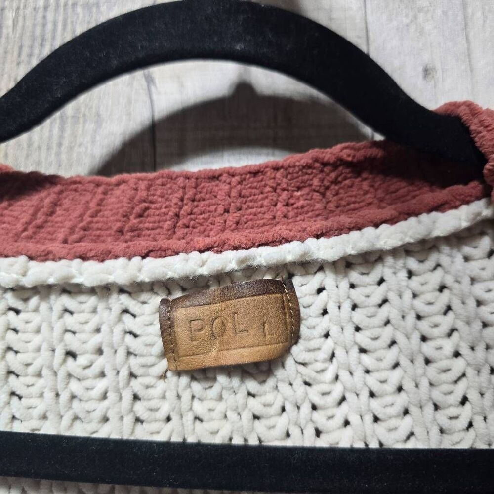 Pol Chunky Knit Colorblock Boho Button Cardigan - image 3